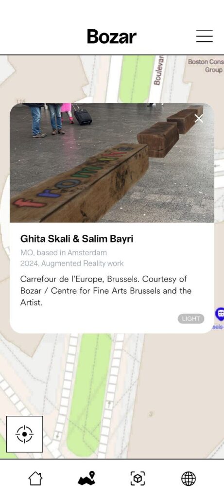 Updated app screens showing reference images of each artwork added to the detail pages, helping users identify what to look for in AR