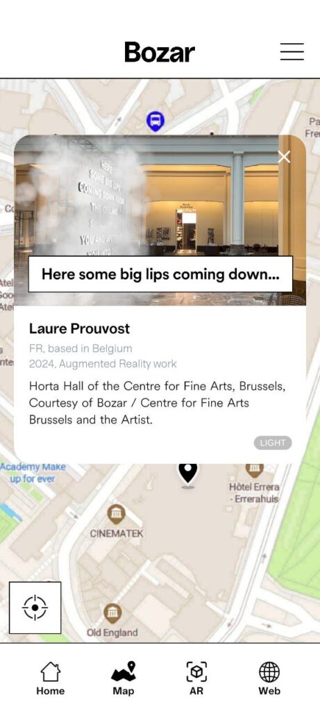 Updated app screens showing reference images of each artwork added to the detail pages, helping users identify what to look for in AR